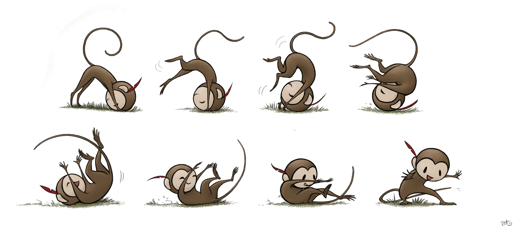 Bambú somersault monkey - Brenda de Groot